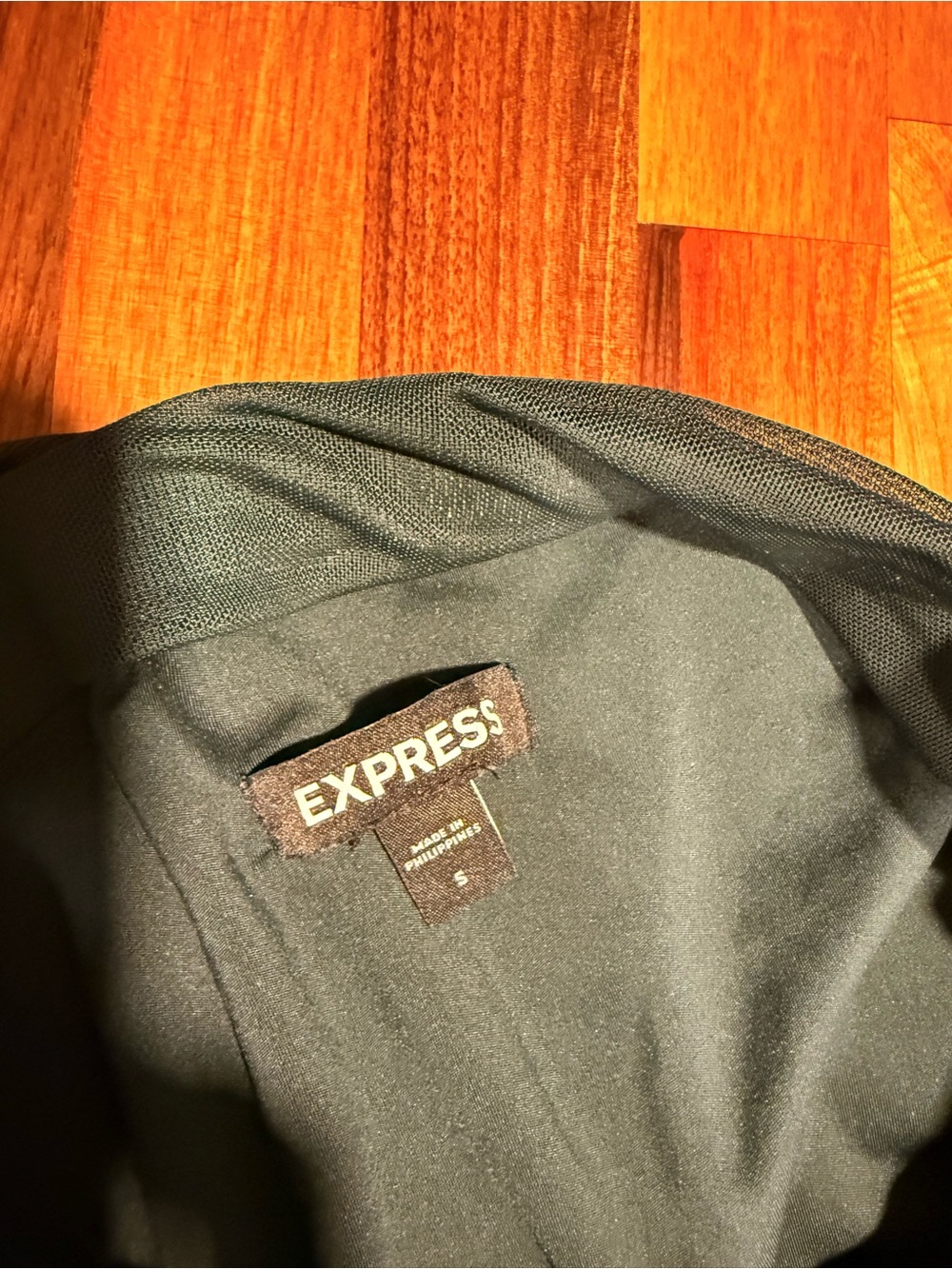 Express Olive Strapless Ruched Two-Piece Set - Picture 7 of 7